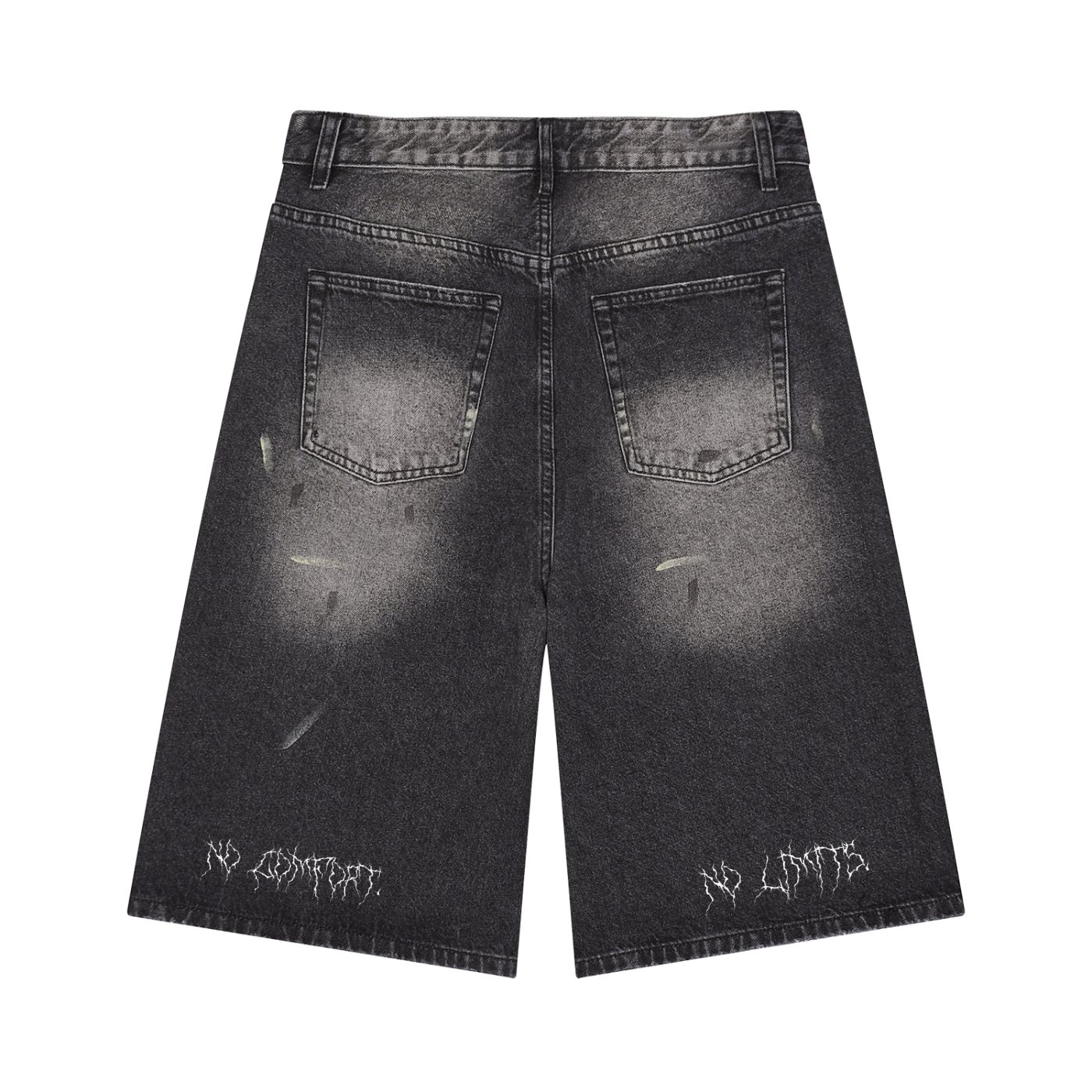 STASH Vintage Wash Wide Leg Denim Shorts