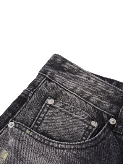 STASH Vintage Wash Wide Leg Denim Shorts